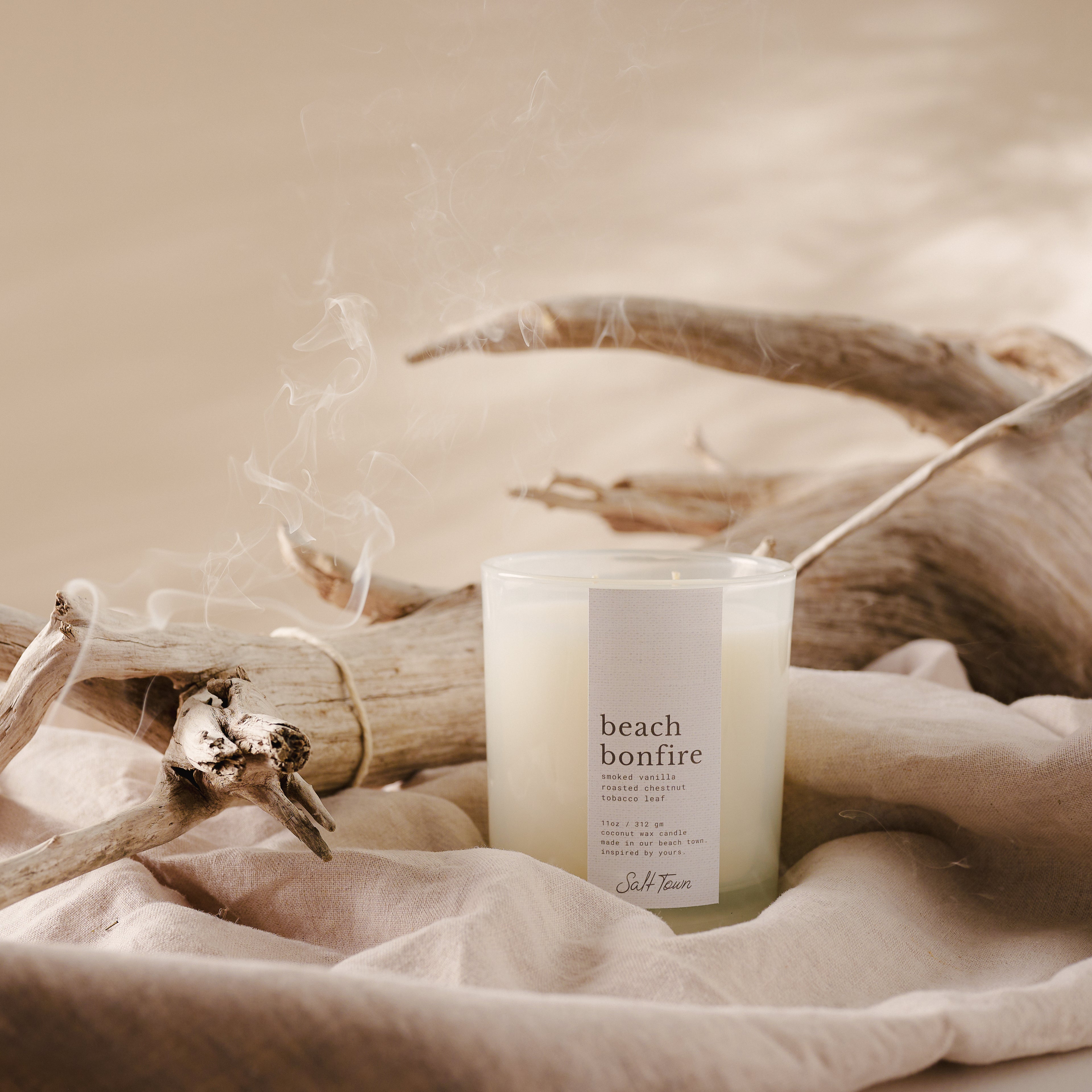 Candle labeled &