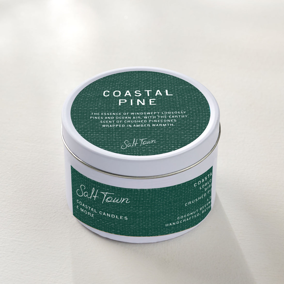 Coastal Pine Travel Tin Candle