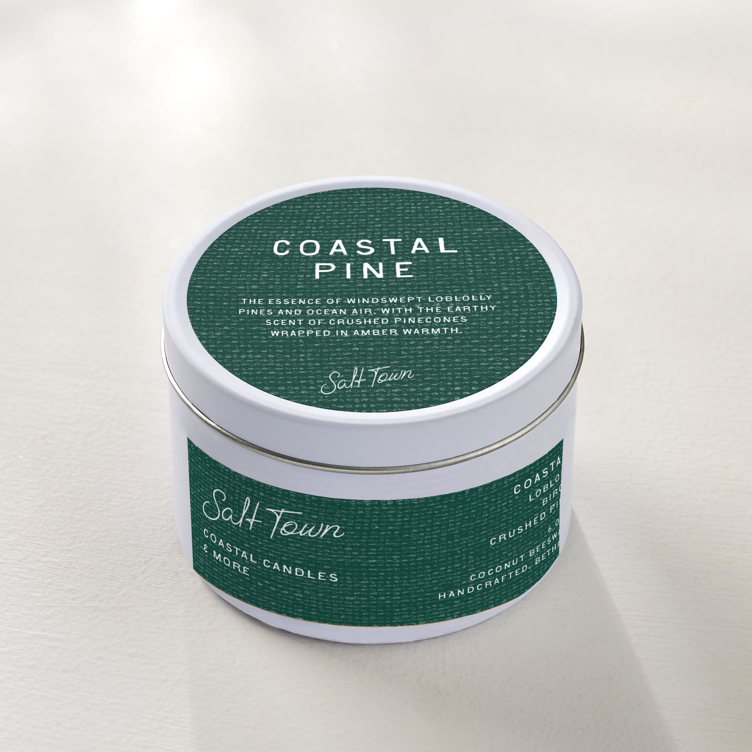 Coastal Pine Travel Tin Candle