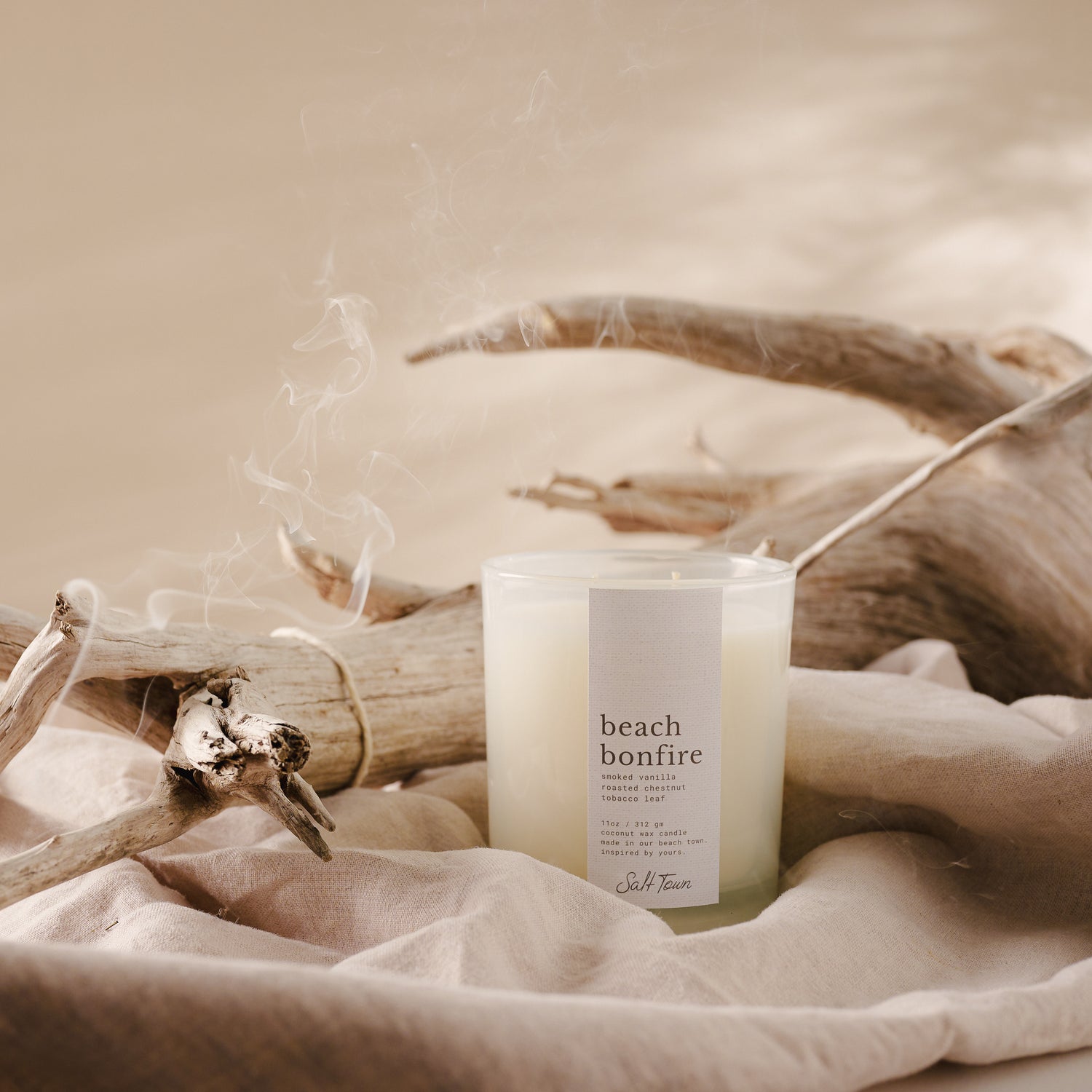 Candle labeled &