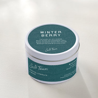 Winter Berry Travel Tin Candle